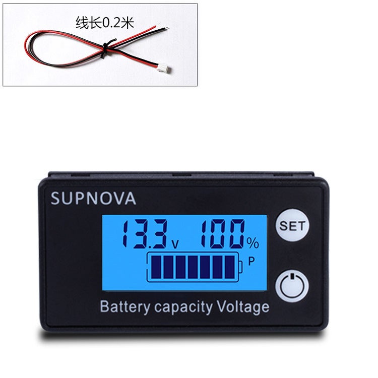 Electricity Meter Lcd Dc Battery Display Electric Vehicle Battery Lead-Acid Battery Lithium Battery 8-100V - Image 4